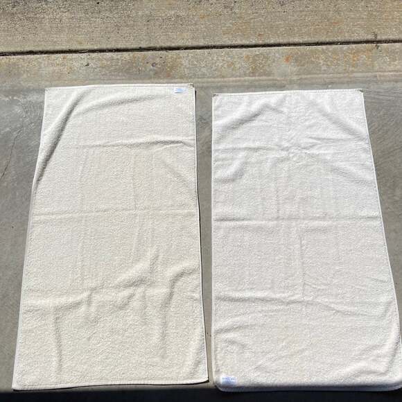 Vintage Cream Butterfly Bath Towels 2pc - Picture 5 of 5